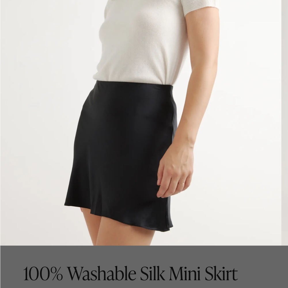 Quince washable silk skirt